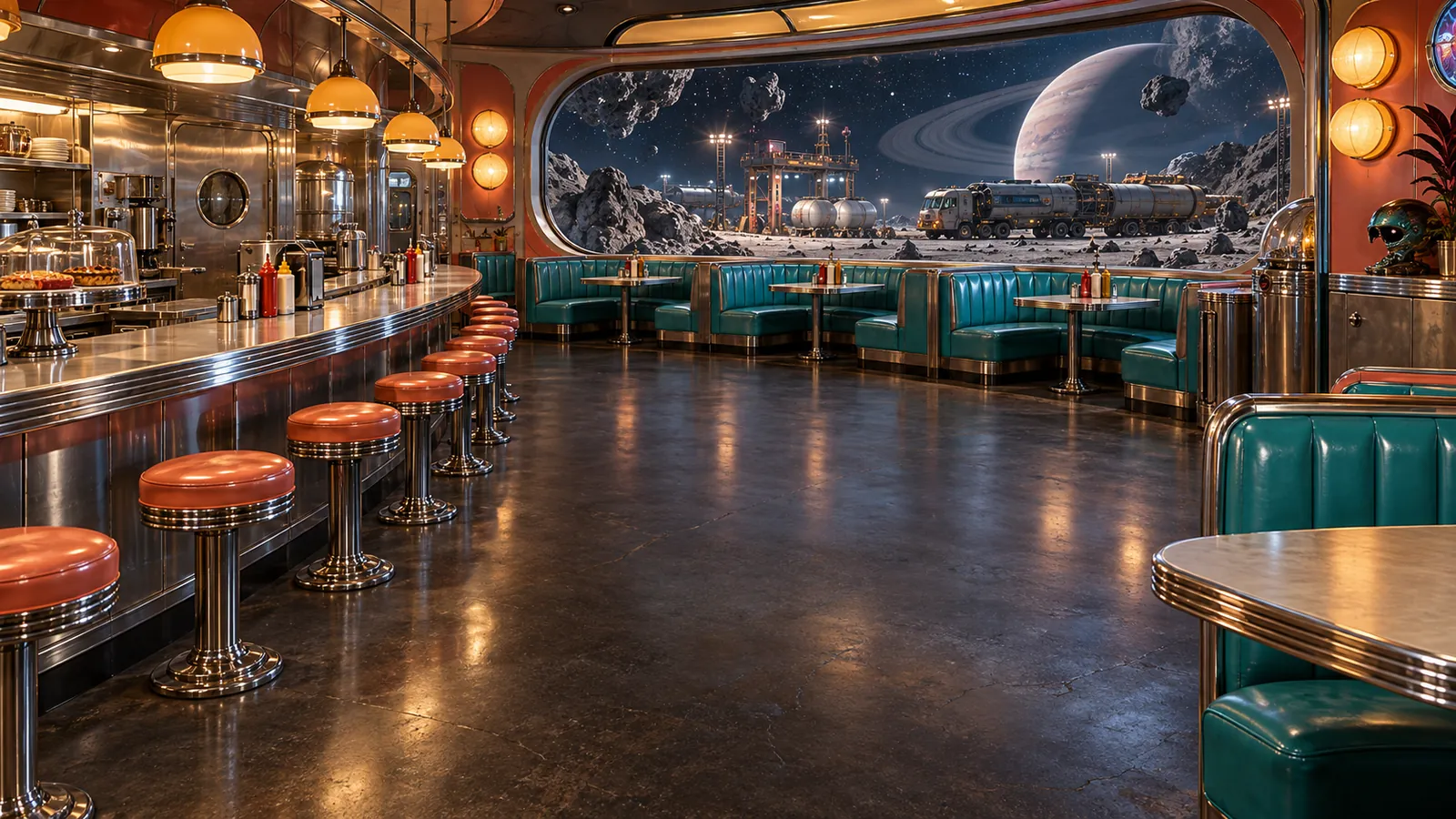 Cosmic Diner world concept