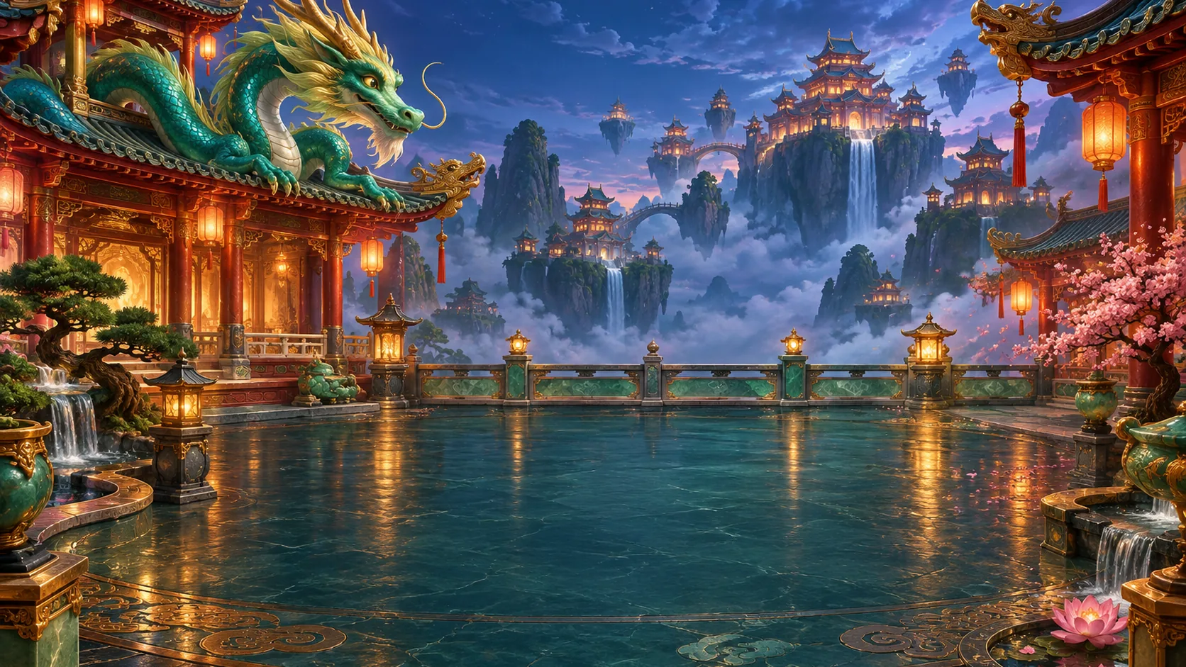 Dragon Lantern Dynasty world concept