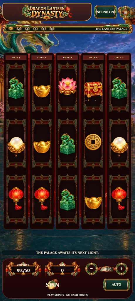 Dragon Lantern Dynasty actual portrait gameplay